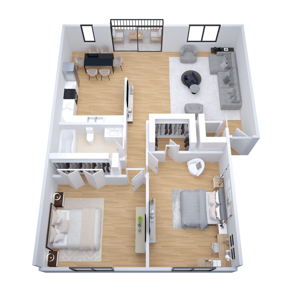 Avalon 2 Bed Floor Plan